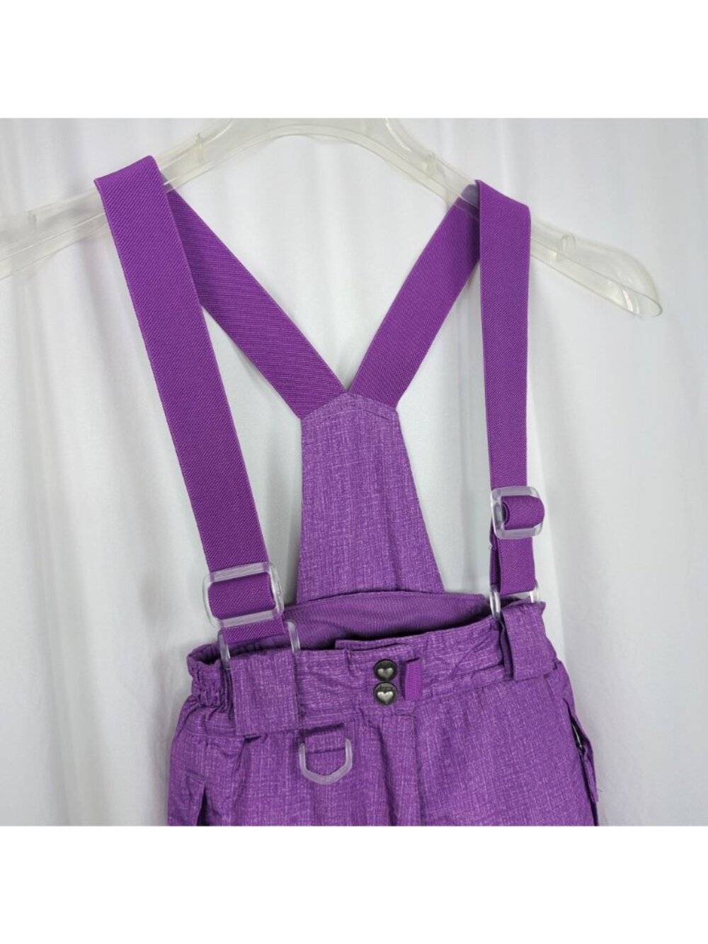 Weatherproof Girls Snow Bib 5 6 Small Pants Purple - Picture 2 of 10